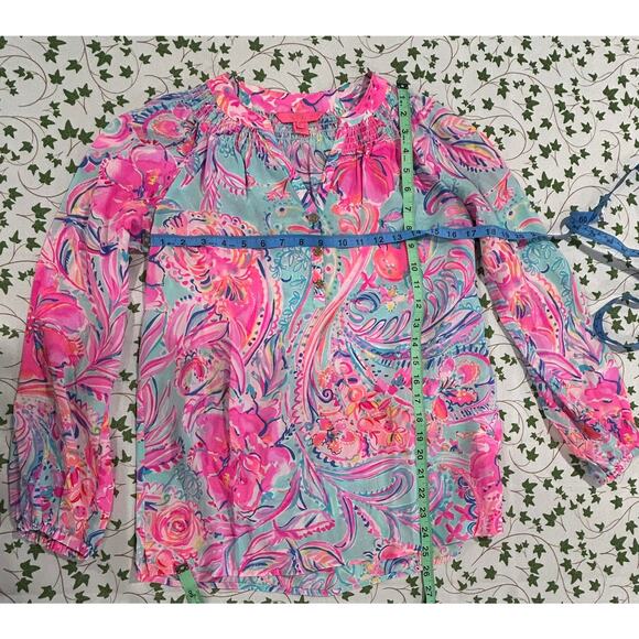 Lily Pulitzer Elsa Silk Top Size XS - Picture 2 of 6